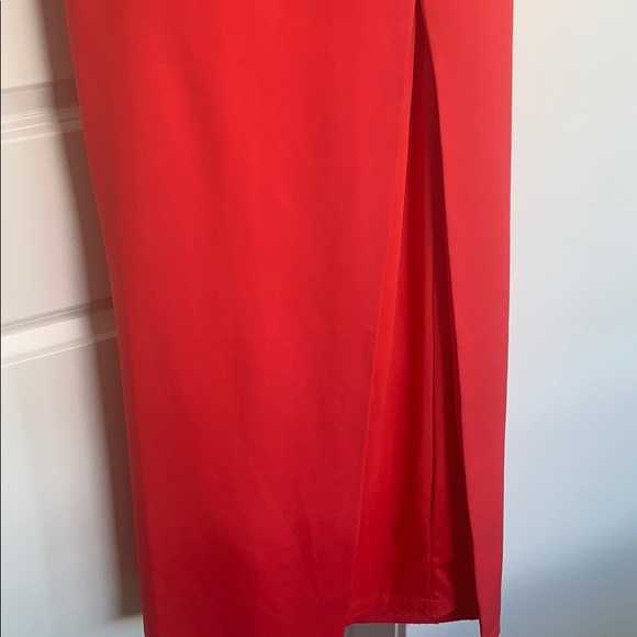 Adrianna Papell Long Dress with Slit, Size 4 - Picture 4 of 7